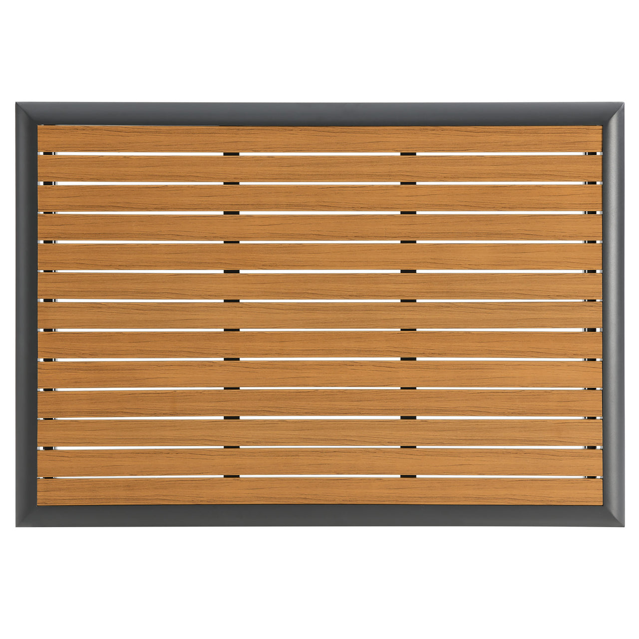 Stellan Alfresco Coffee Table, Gray & Natural Wood