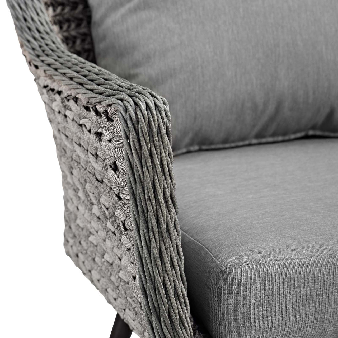 Stratus Alfresco Woven Armchair, Gray