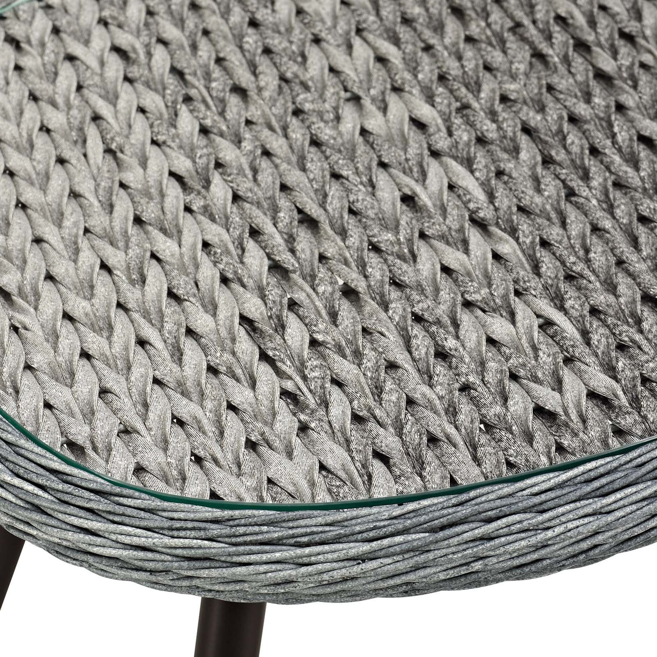 Stratus Alfresco Woven Side Table, Gray