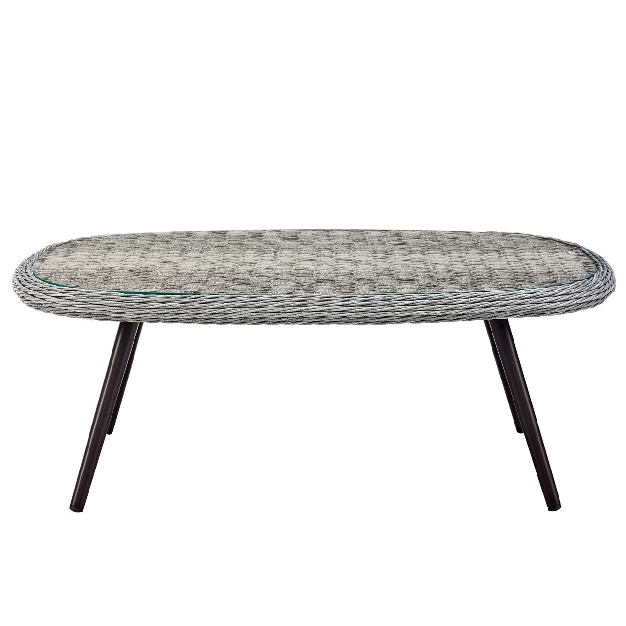 Stratus Alfresco Woven Coffee Table, Gray