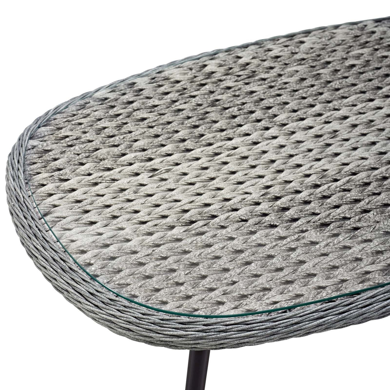 Stratus Alfresco Woven Coffee Table, Gray