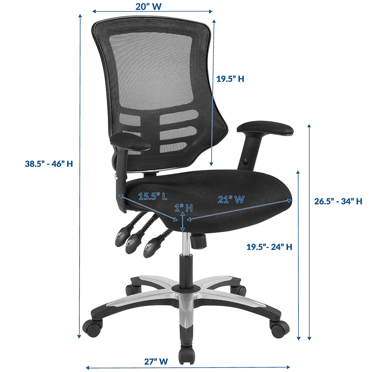 Nexen Breathable Office Chair, Black