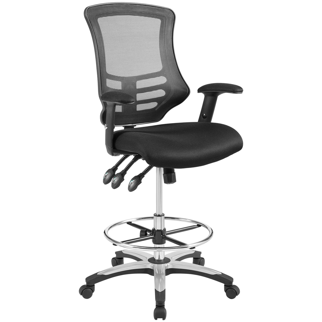 Nexen Breathable Drafting Chair, Black
