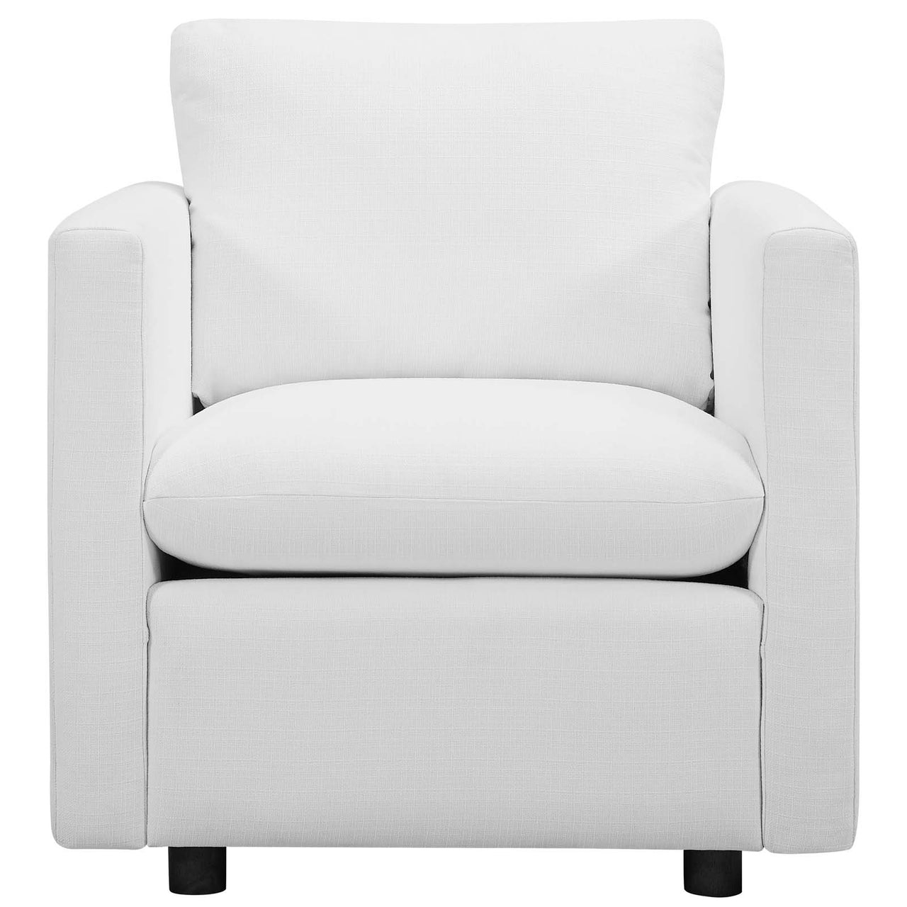 Corra Upholstered Accent Chair, White
