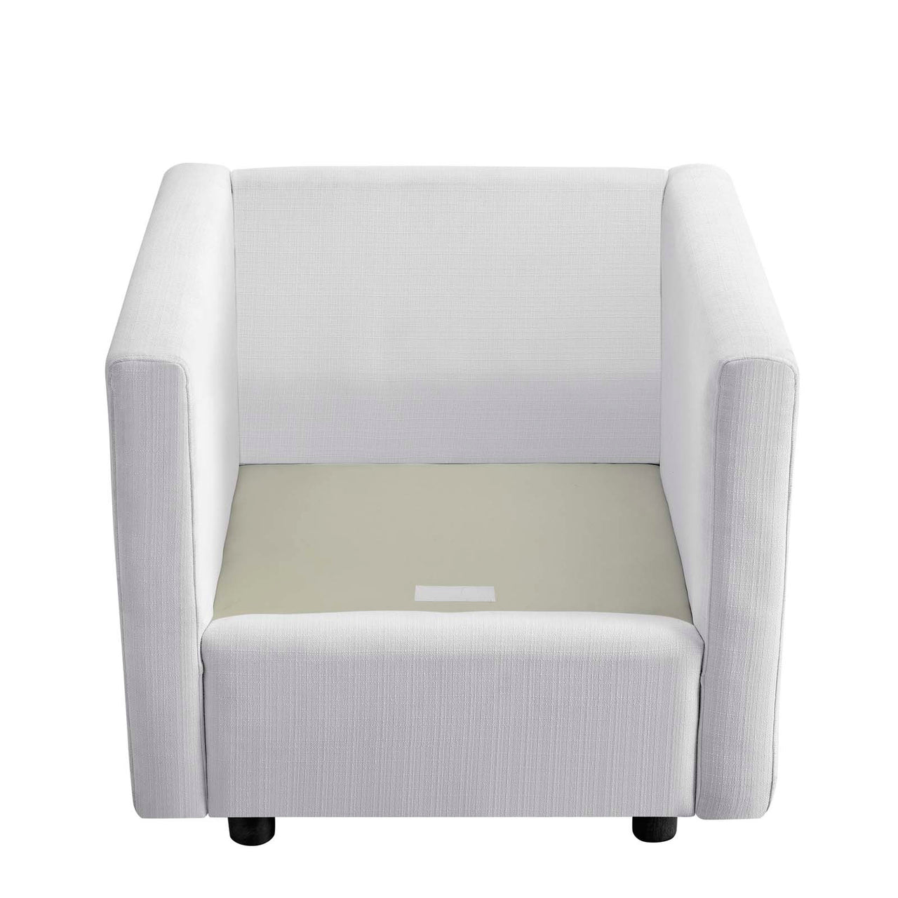 Corra Upholstered Accent Chair, White