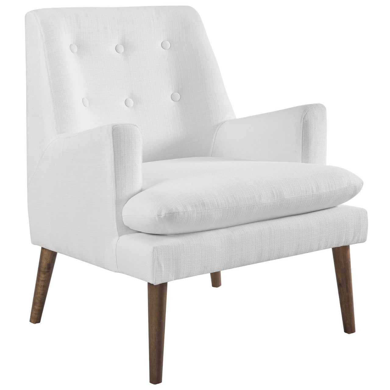 Noravia Lounge Chair, White