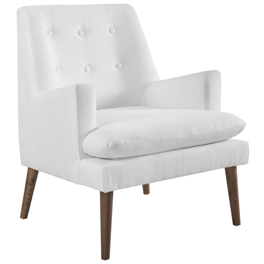 Noravia Lounge Chair, White