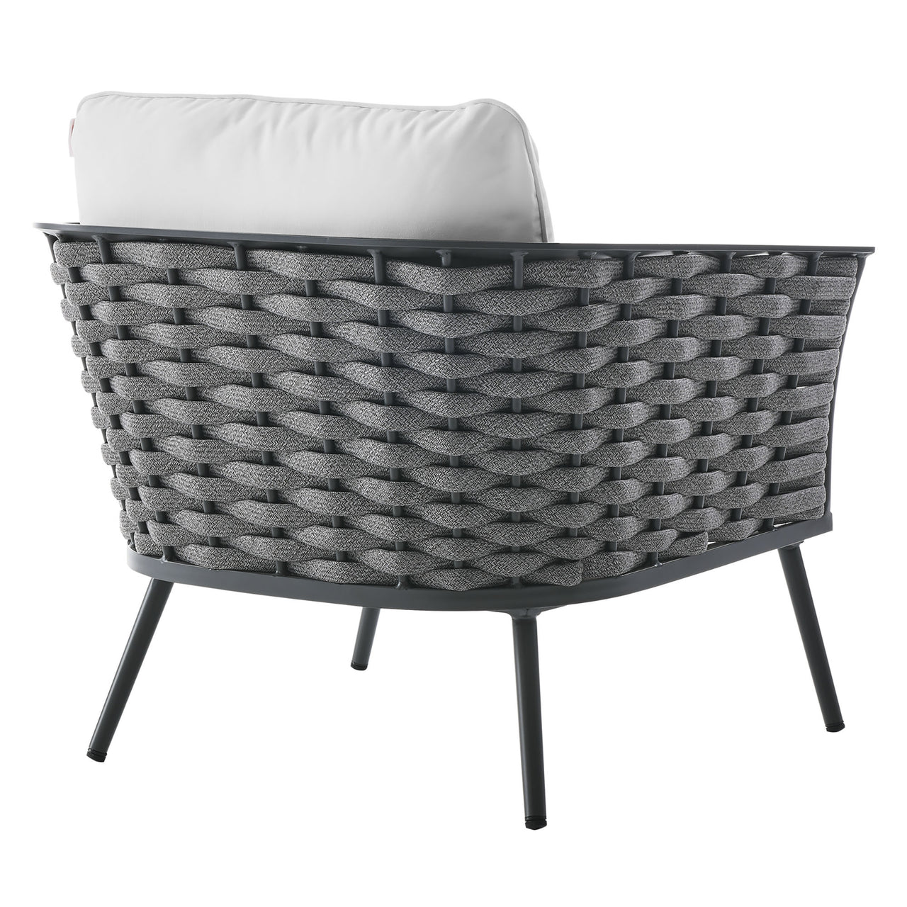 Stellan Alfresco Armchair, Gray & White