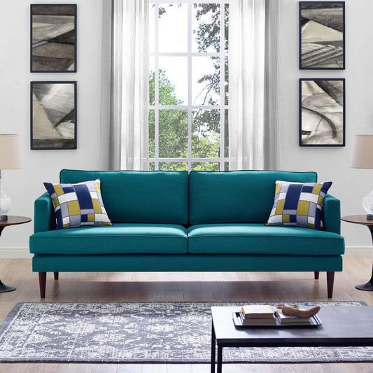Alorra Fabric Sofa, Teal