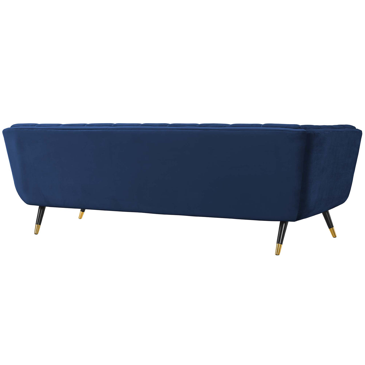 Abile Velvet Sofa, Dark Blue