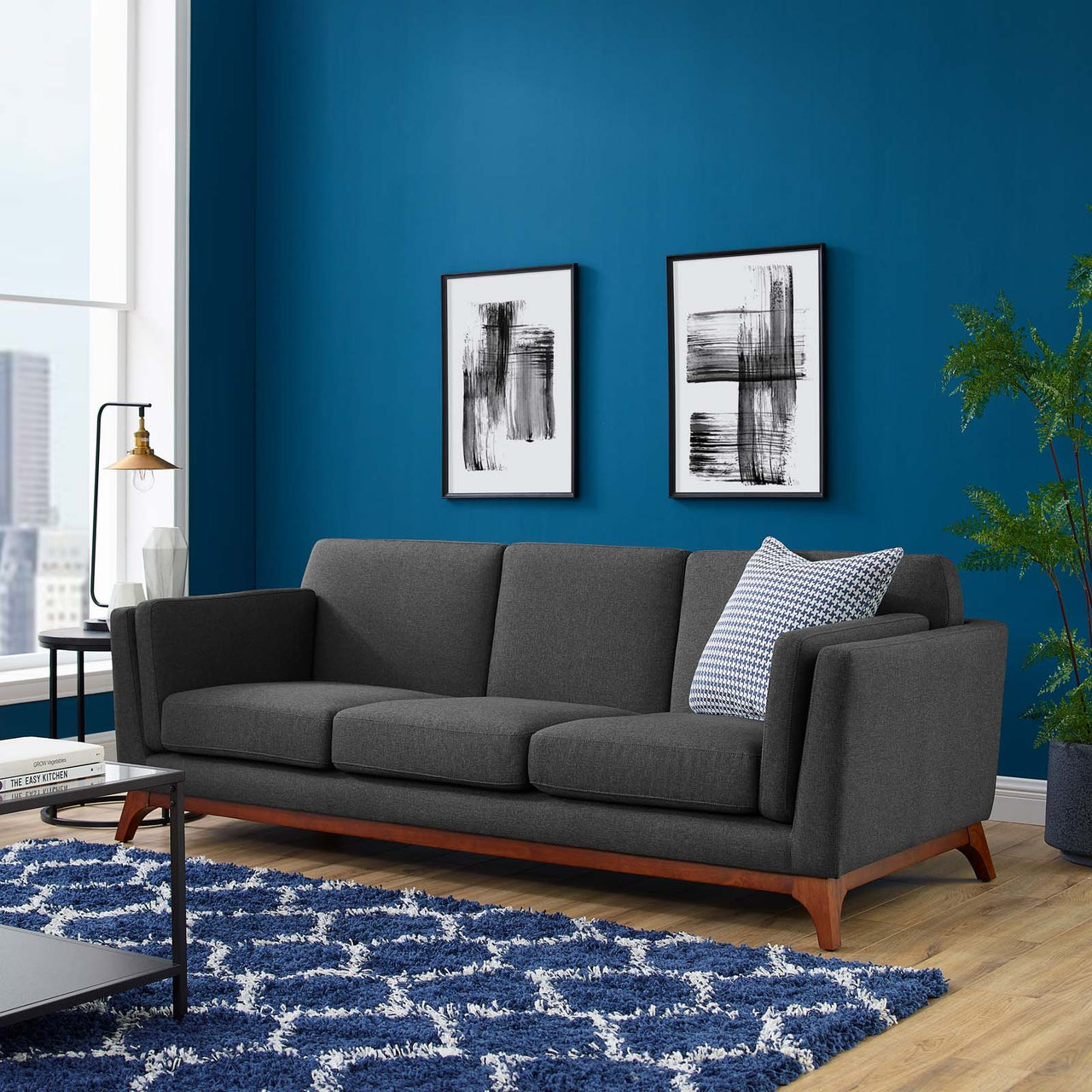 Chan Fabric Sofa, Gray