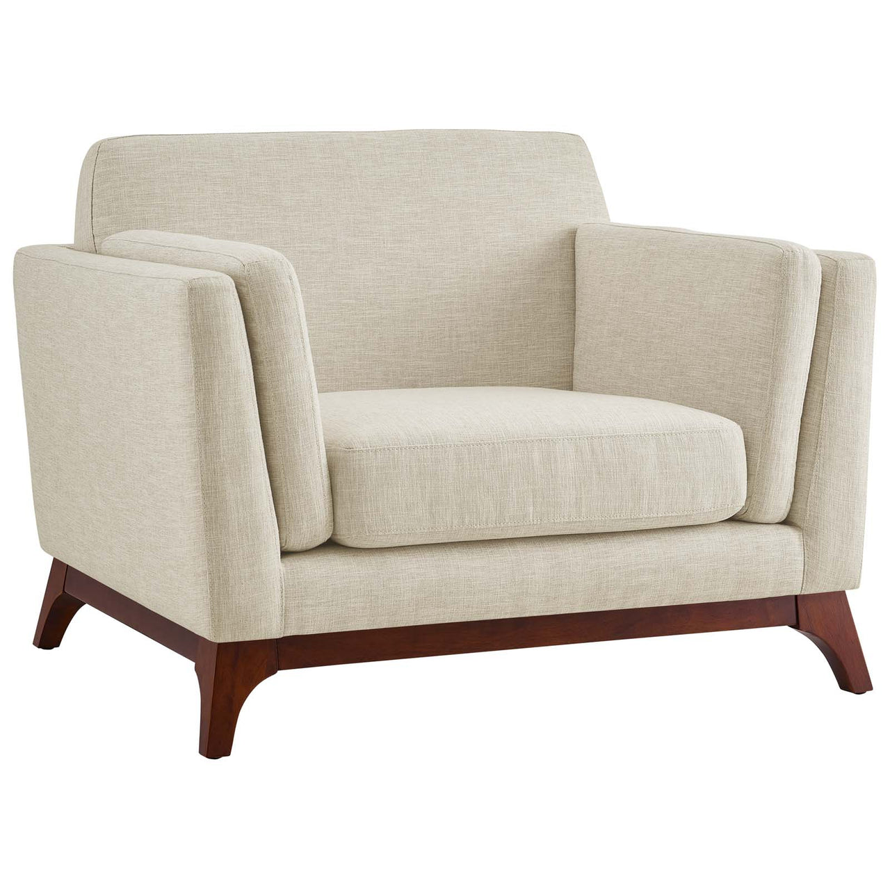 Chan Fabric Armchair, Beige