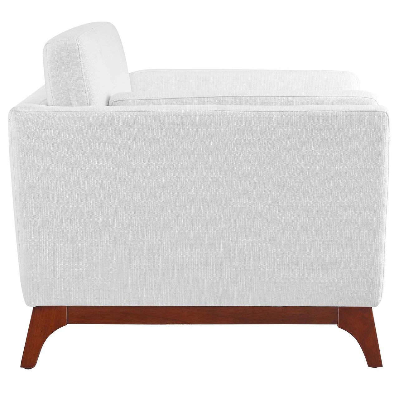 Chan Fabric Armchair, White