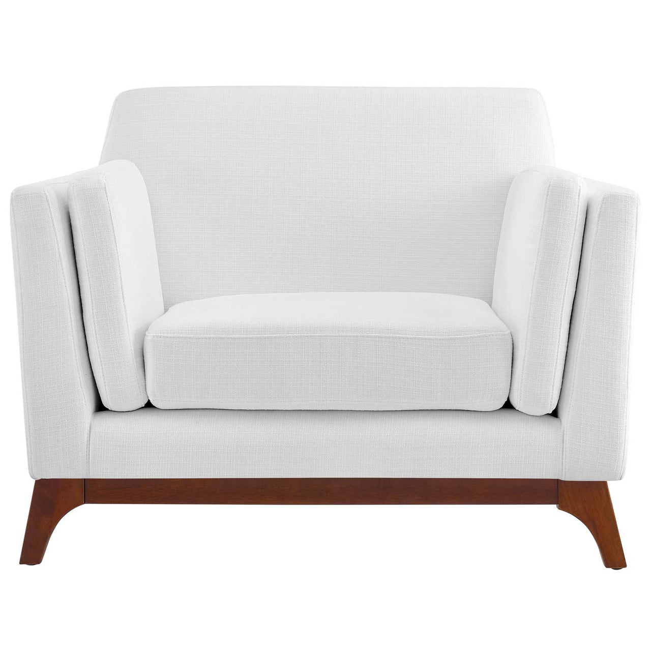 Chan Fabric Armchair, White