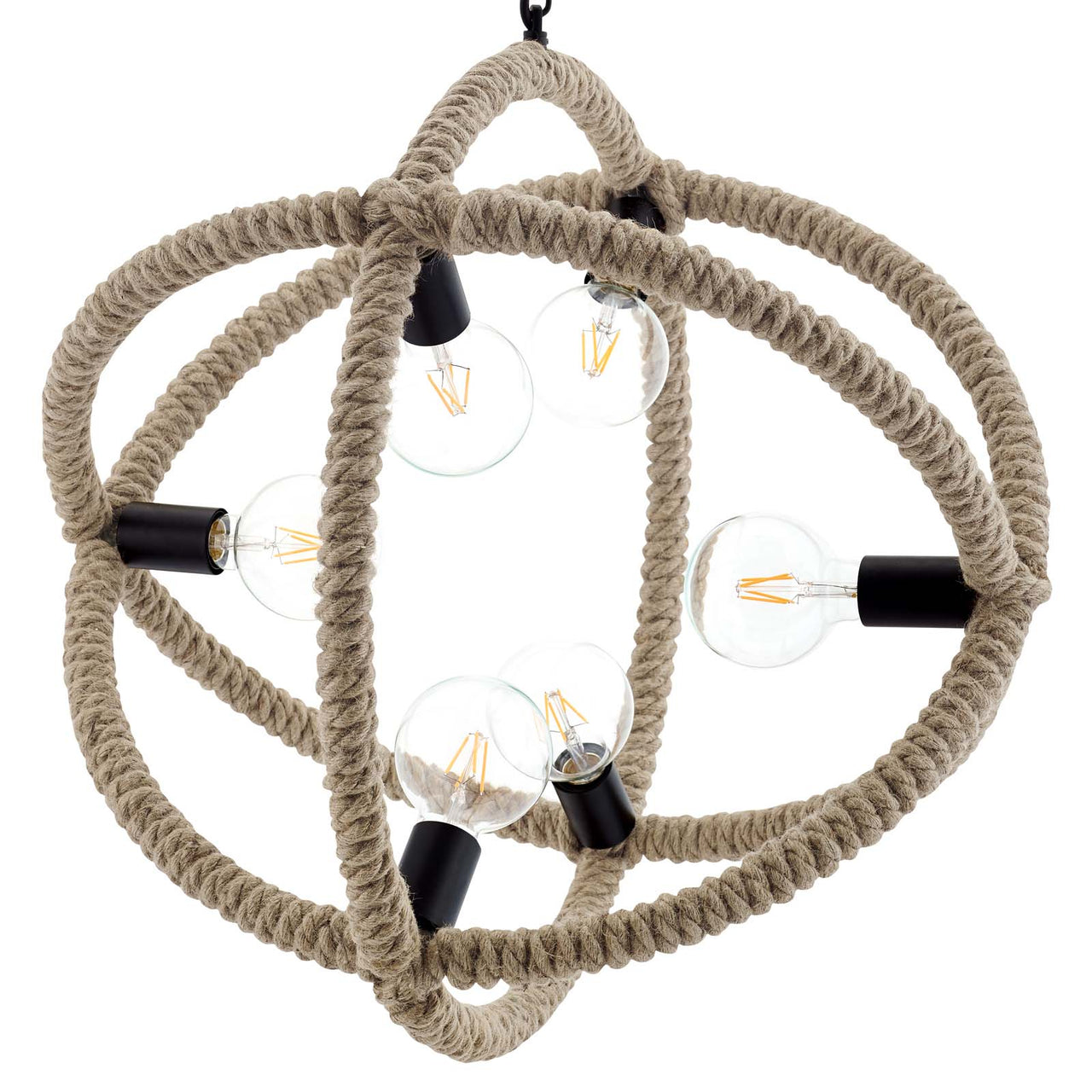 Corvess Chandelier, Light Brown