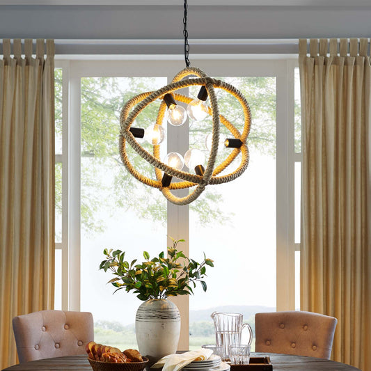 Corvess Chandelier, Light Brown