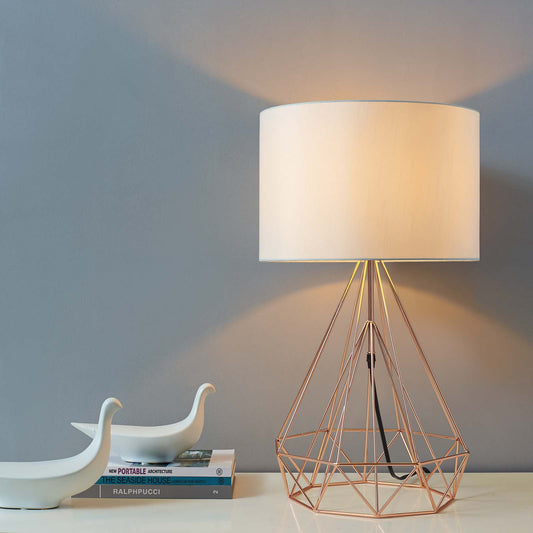 Ambrisse Table Lamp, Rose Gold