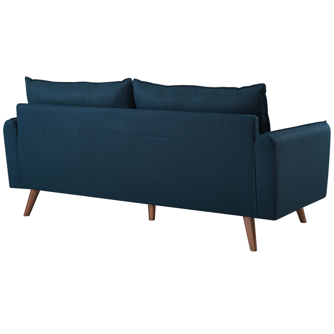 Marindi Plush Fabric Sofa, Azure