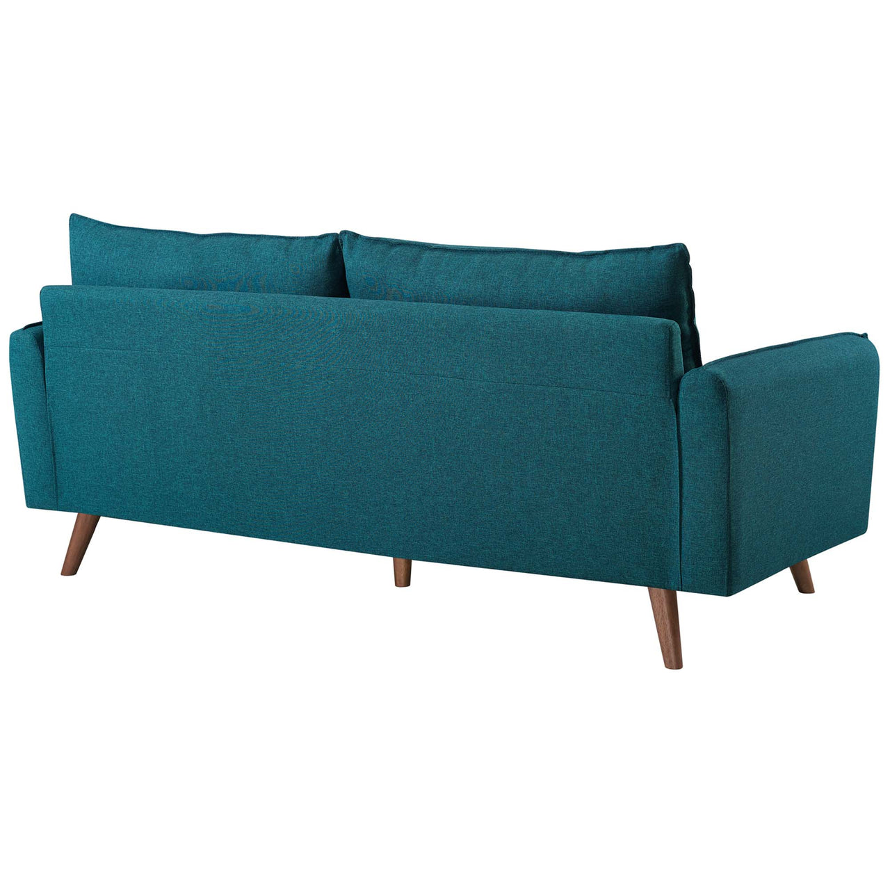 Marindi Plush Fabric Sofa, Teal