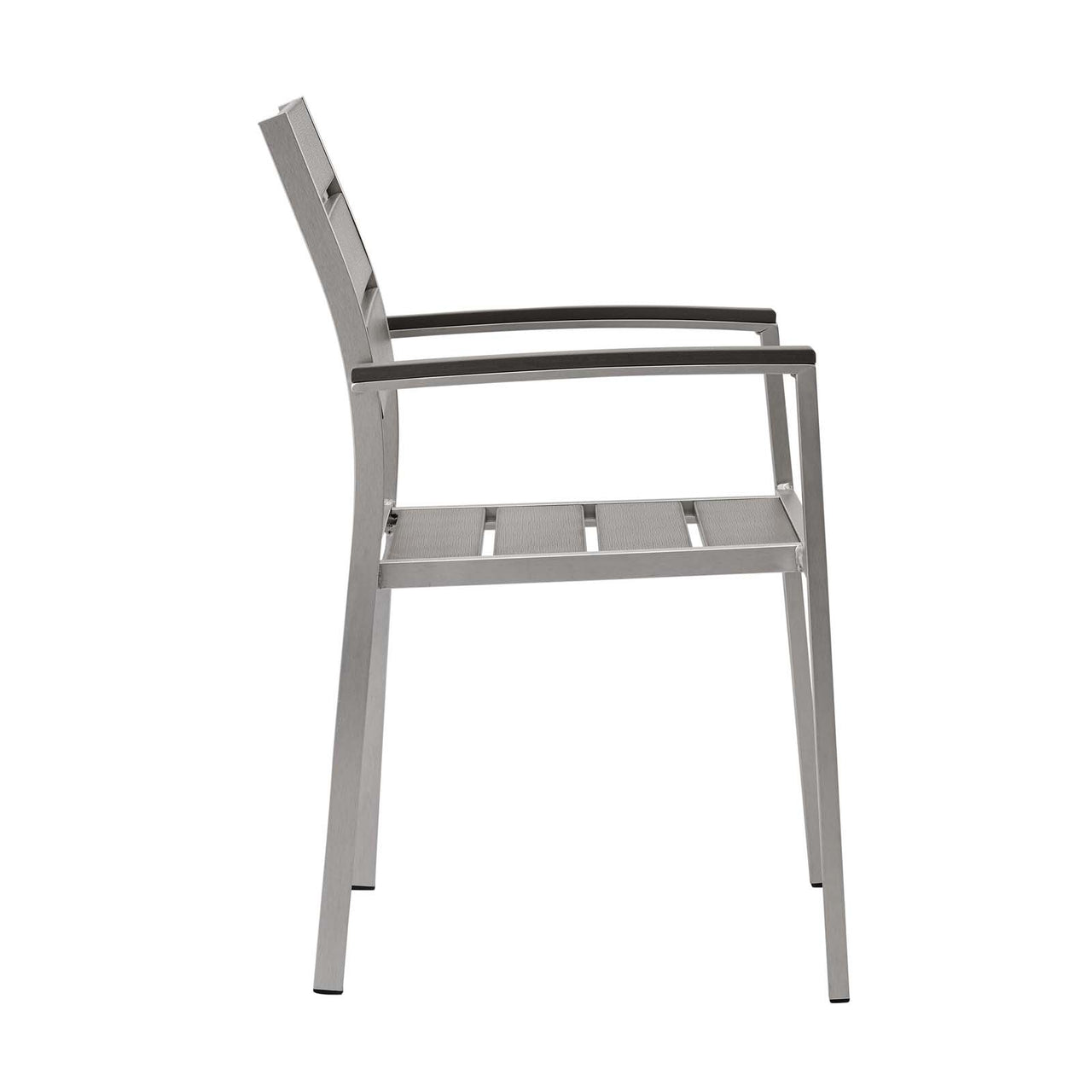 Shorea Alfresco Dining Armchair, Silver & Gray