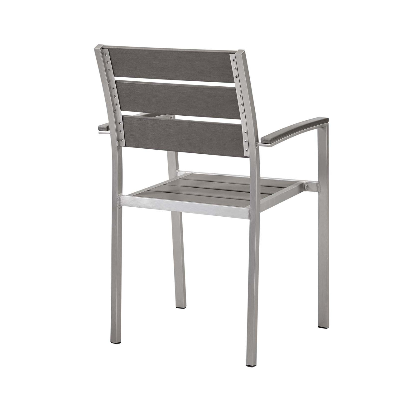 Shorea Alfresco Dining Armchair, Silver & Gray