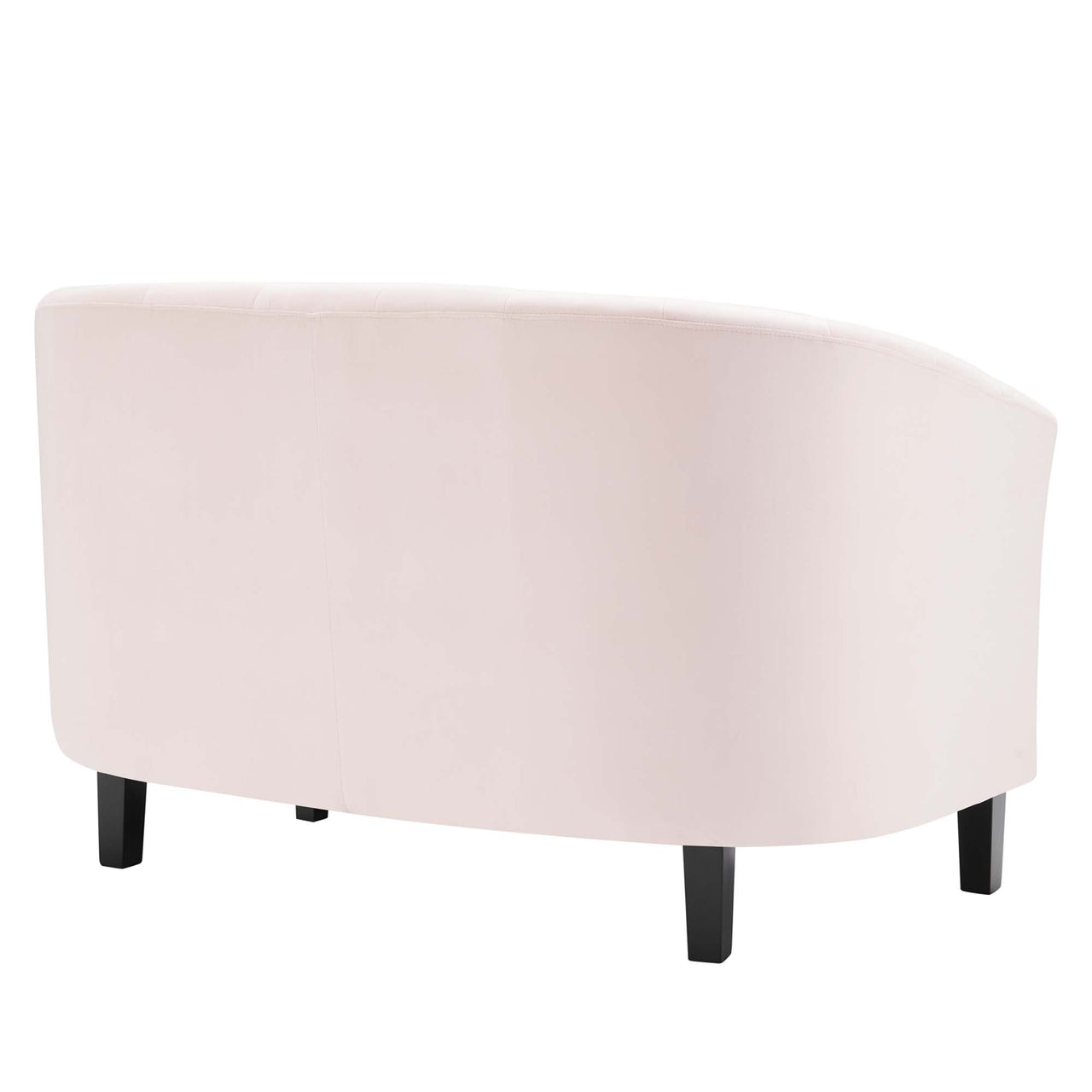 Alessa Upholstered Velvet Loveseat, Pink
