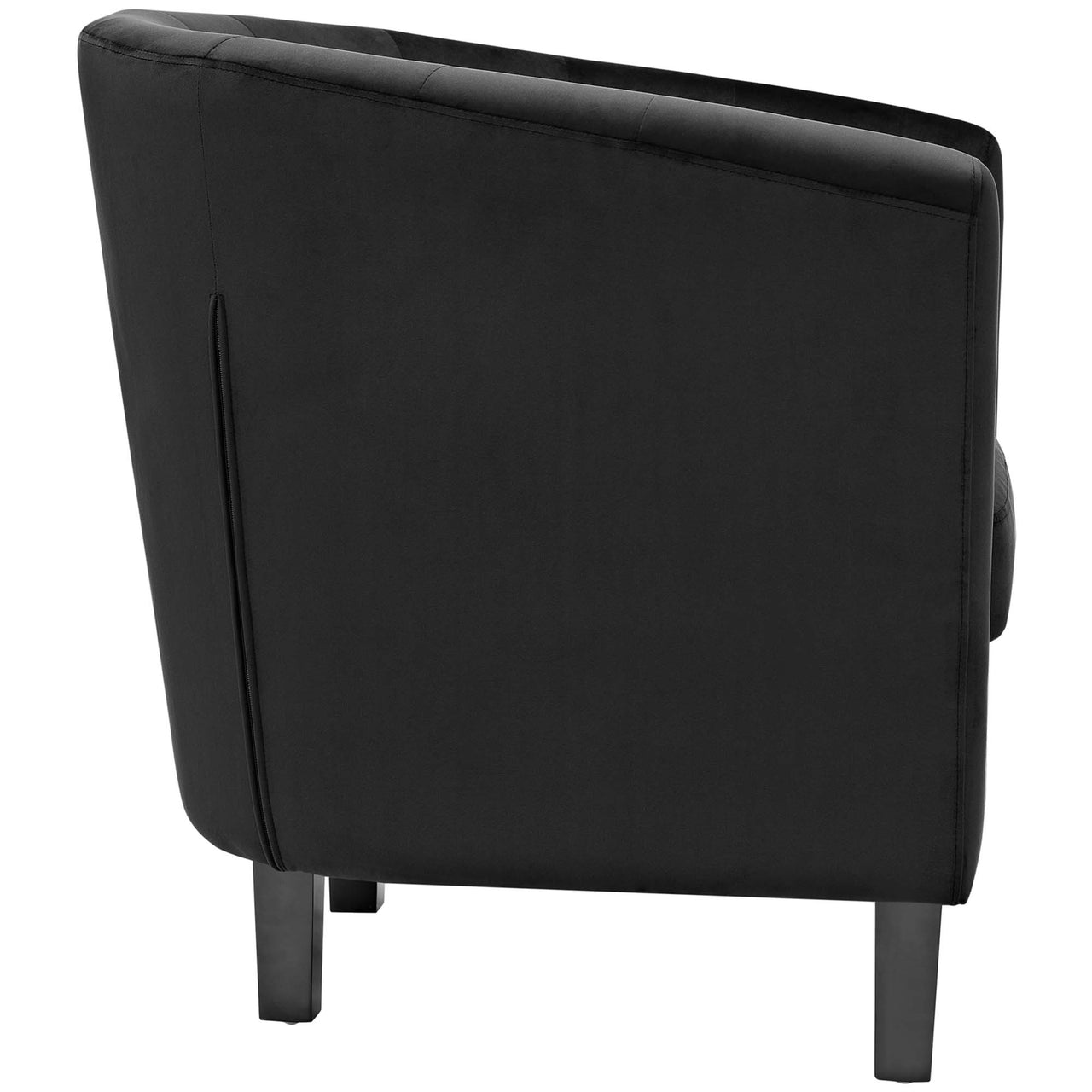 Alessa 2-Piece Upholstered Velvet Armchair Set, Black