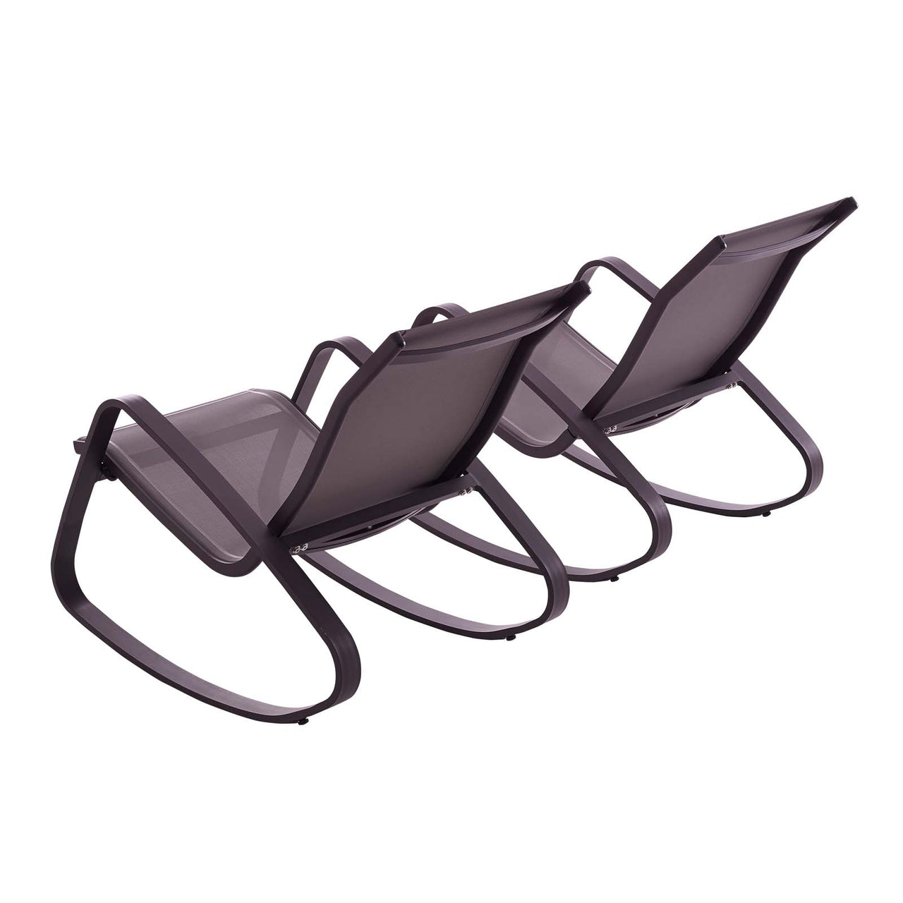 Brezza Alfresco Rocking Chair Set of 2, Black