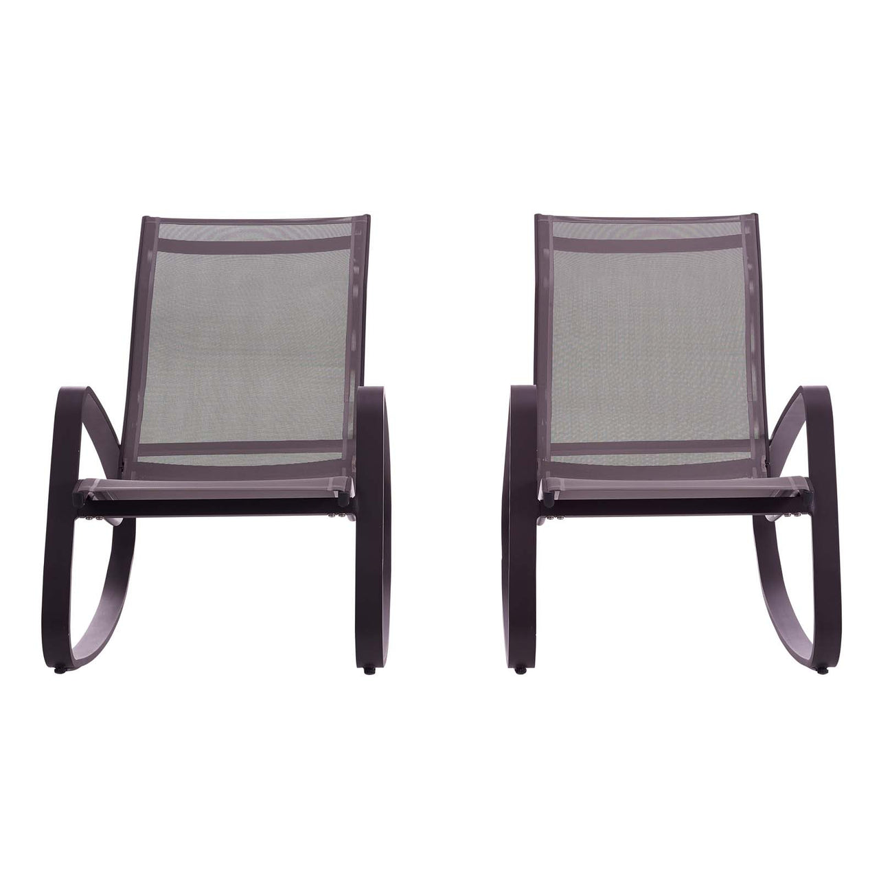 Brezza Alfresco Rocking Chair Set of 2, Black