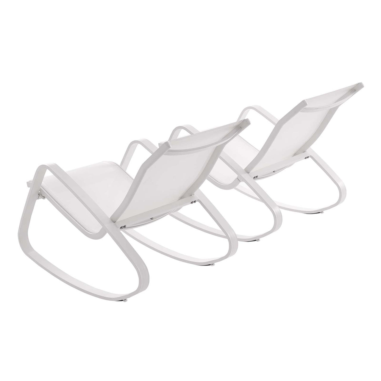 Brezza Alfresco Rocking Chair Set of 2, White