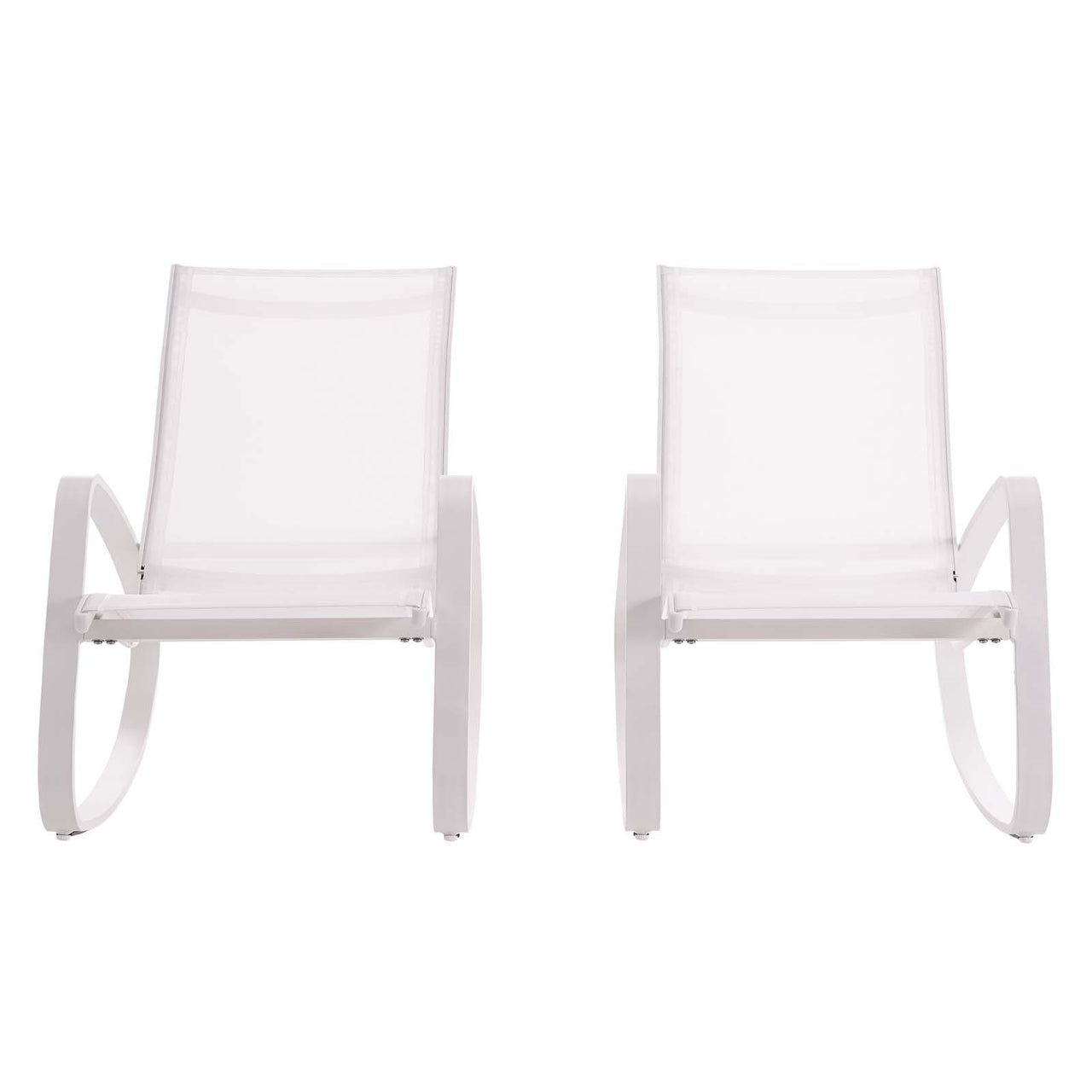 Brezza Alfresco Rocking Chair Set of 2, White
