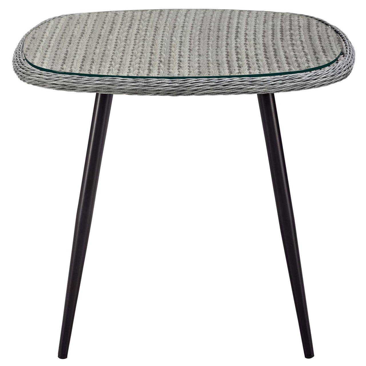 Stratus 3-Piece Alfresco Woven Dining Set, Gray