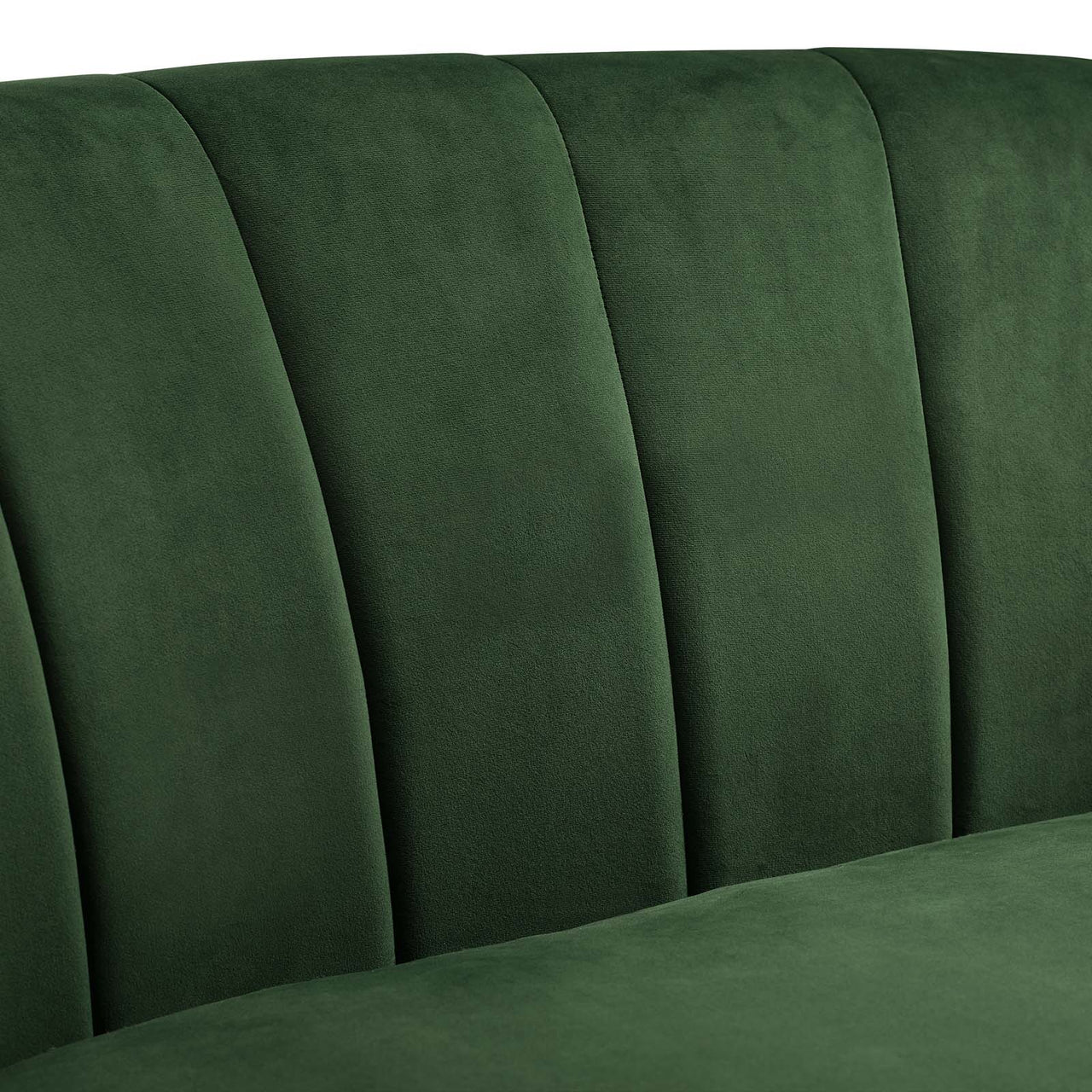 Alessa Upholstered Velvet Armchair, Emerald