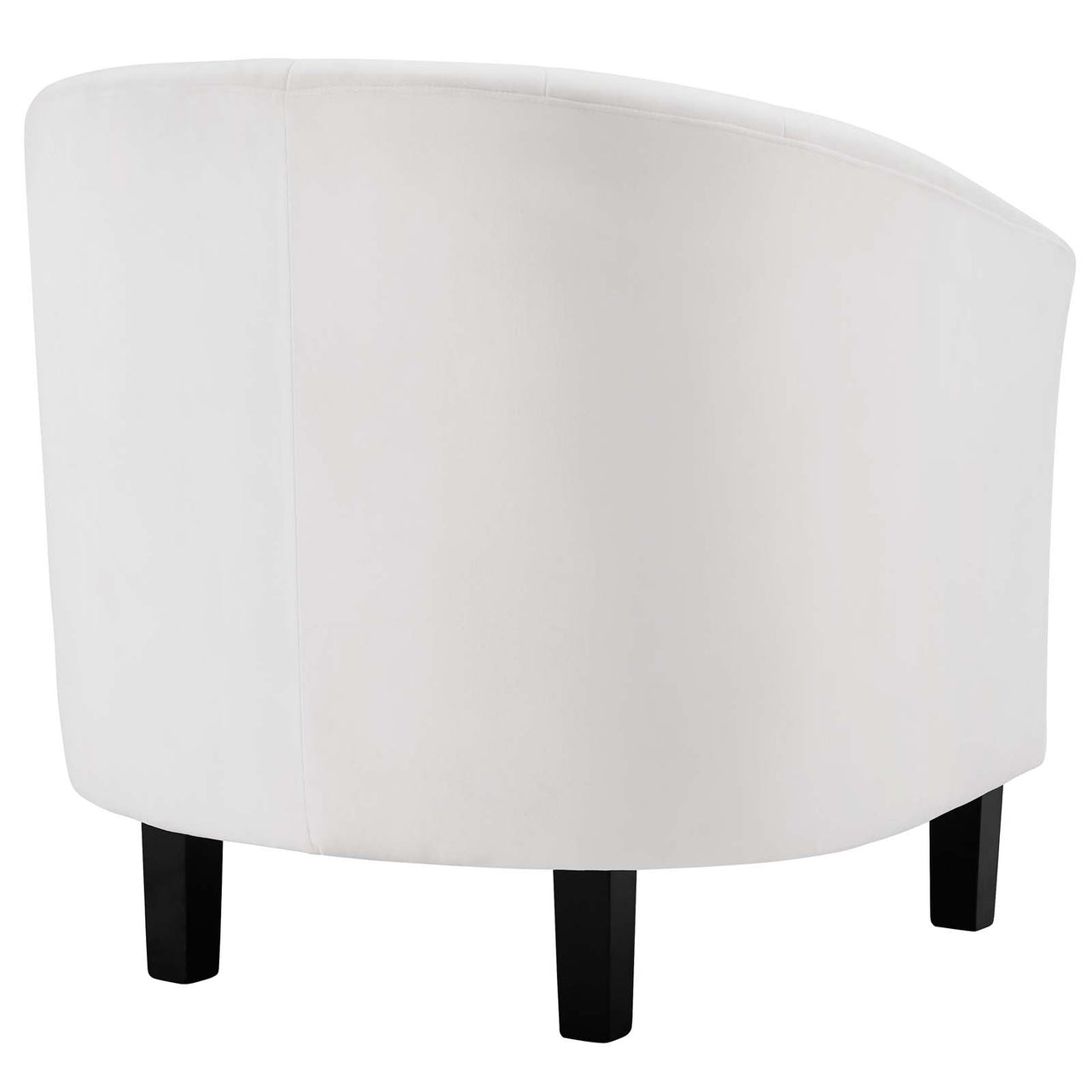 Alessa Upholstered Velvet Armchair, White