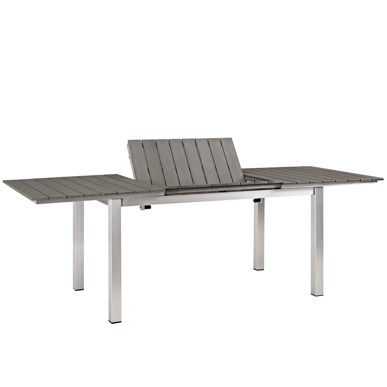 Shorea 7-Piece Alfresco Dining Set, Silver & Gray