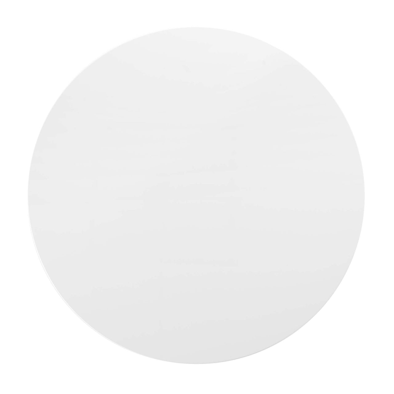 Ensemble Round Dining Table, Large, Gold & White