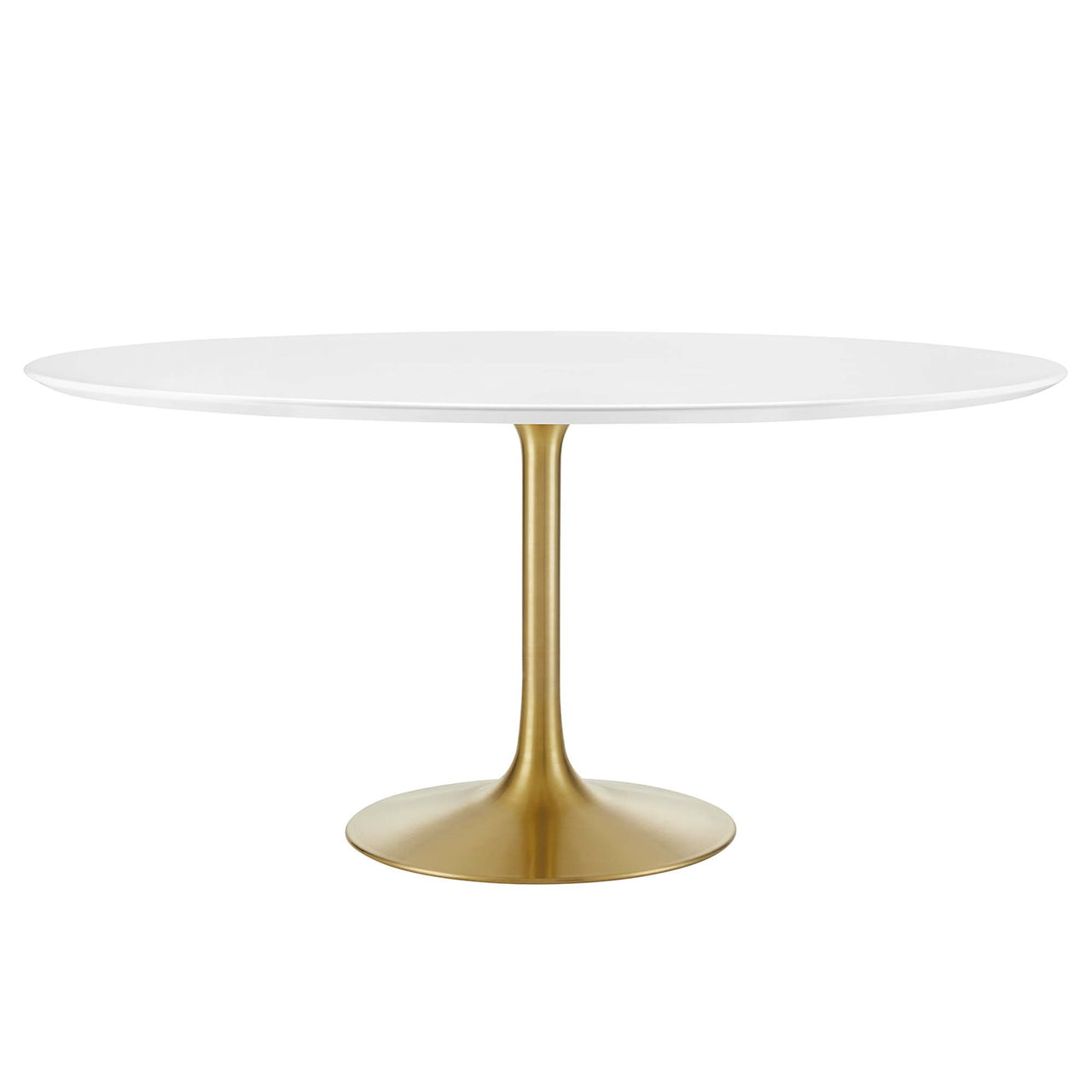 Ensemble Round Dining Table, XXL, Gold & White