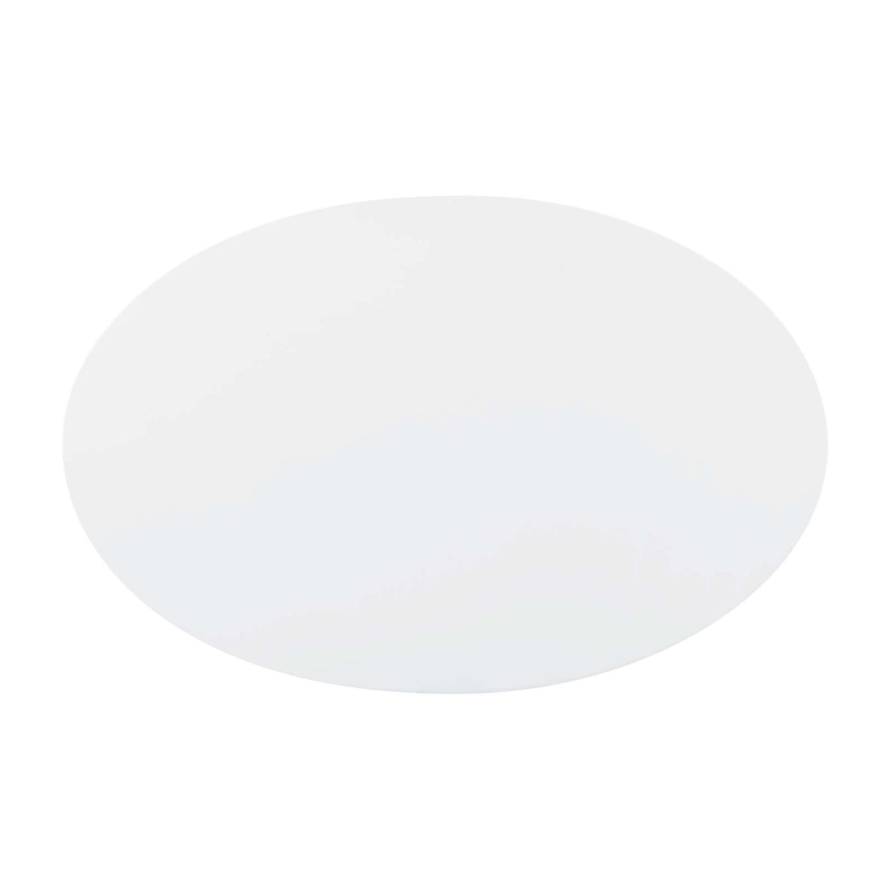 Ensemble Oval Coffee Table, Small, Rose Gold & White