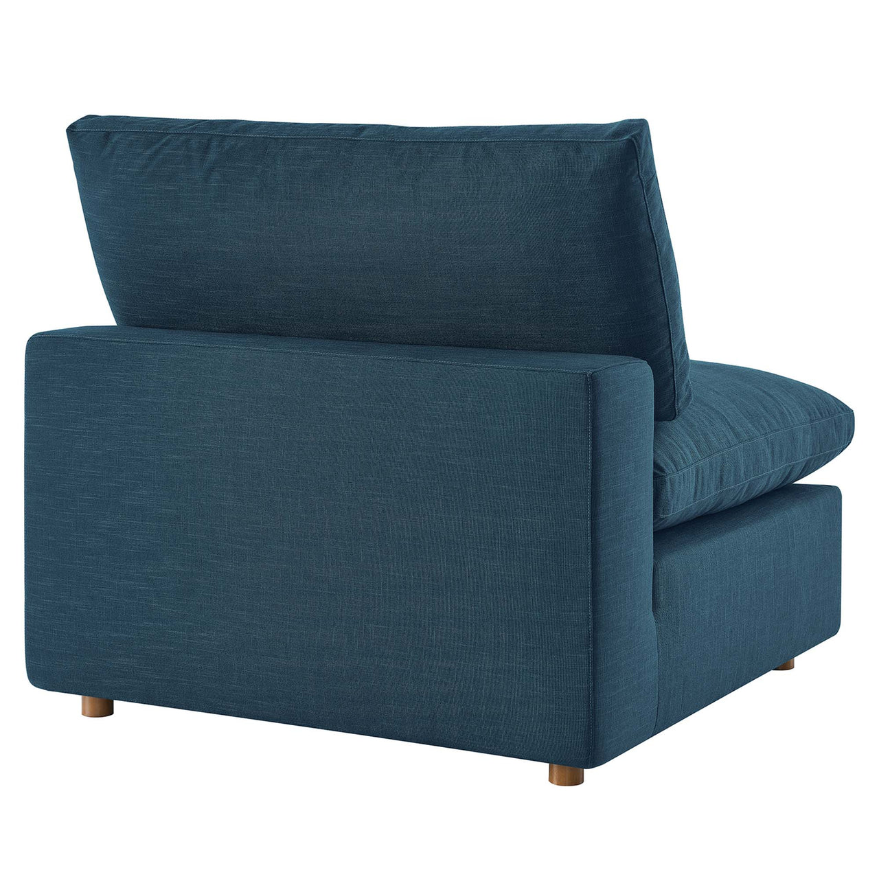 Angelic Cloudblend Armless Chair | Modular Sectional Component, Azure