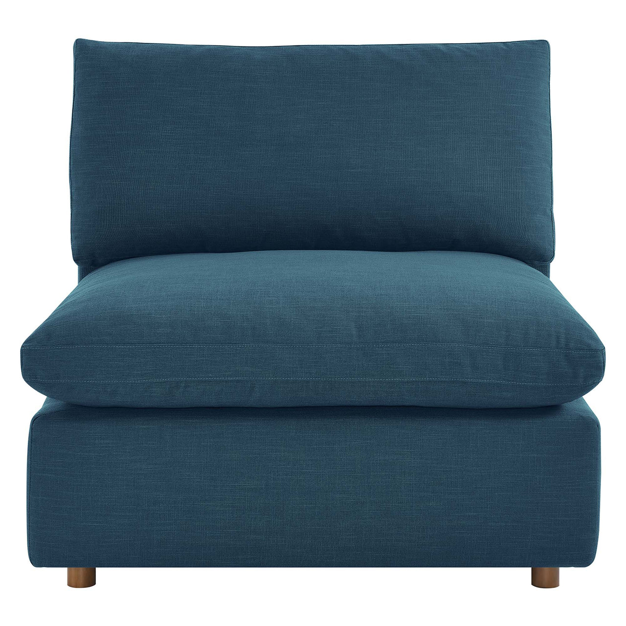 Angelic Cloudblend Armless Chair | Modular Sectional Component, Azure