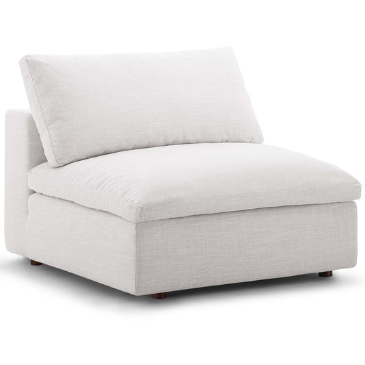 Angelic Cloudblend Armless Chair | Modular Sectional Component, Beige