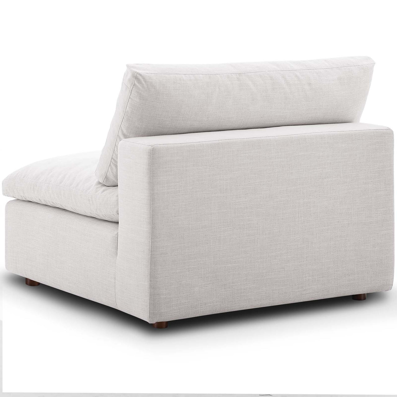 Angelic Cloudblend Armless Chair | Modular Sectional Component, Beige