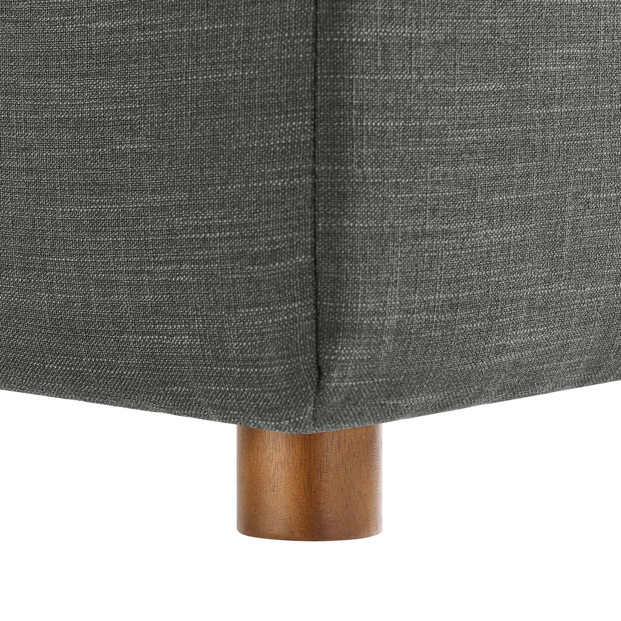 Angelic Cloudblend Armless Chair | Modular Sectional Component, Gray
