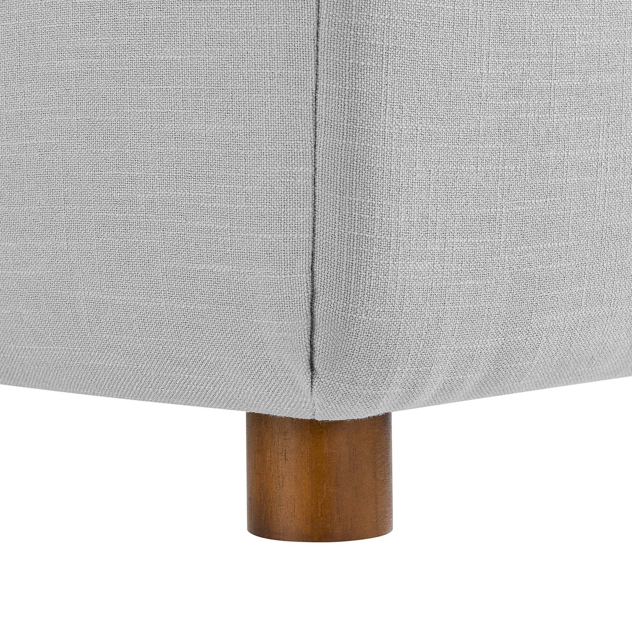 Angelic Cloudblend Armless Chair | Modular Sectional Component, Light Gray