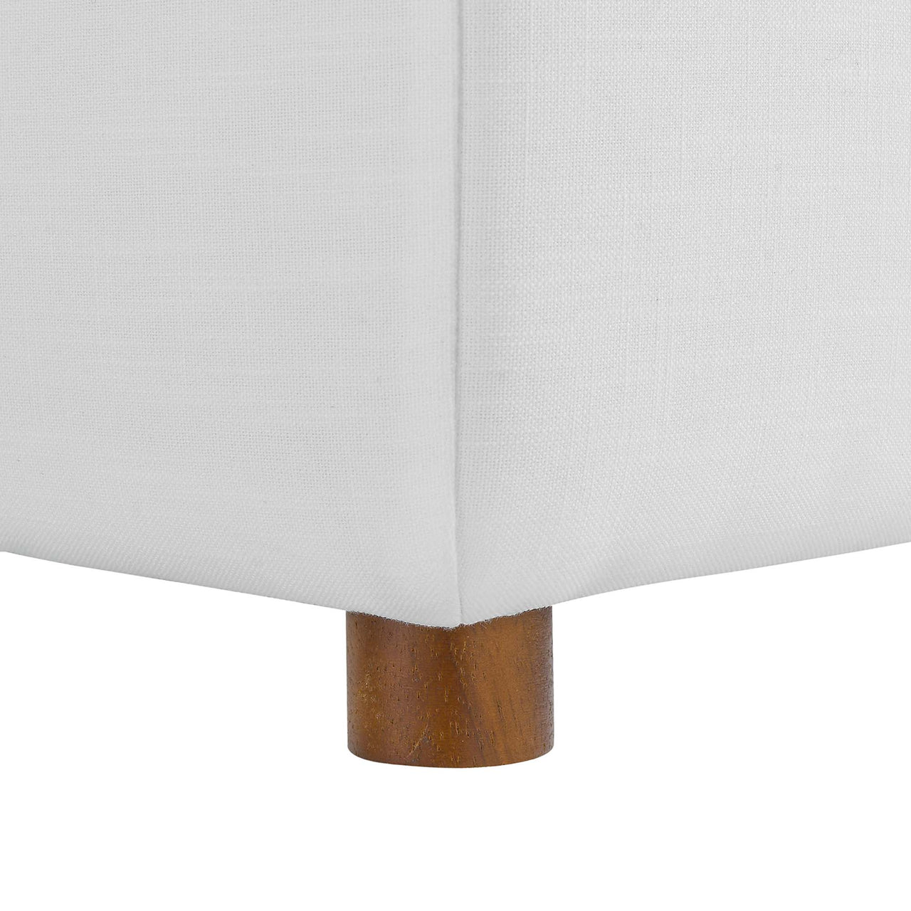 Angelic Cloudblend Armless Chair | Modular Sectional Component, Pure White