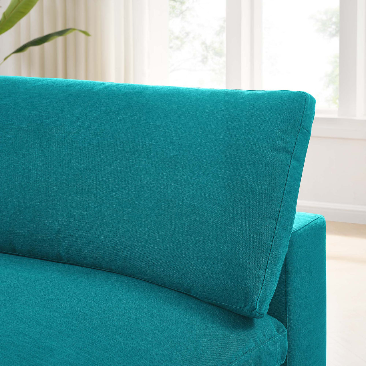 Angelic Cloudblend Armless Chair | Modular Sectional Component, Teal