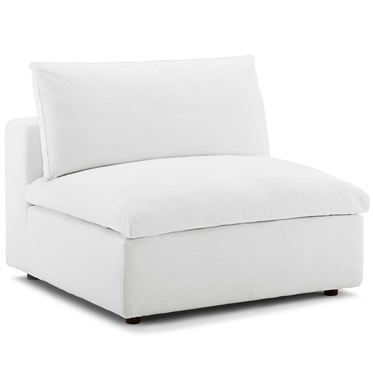 Angelic Cloudblend Armless Chair | Modular Sectional Component, White