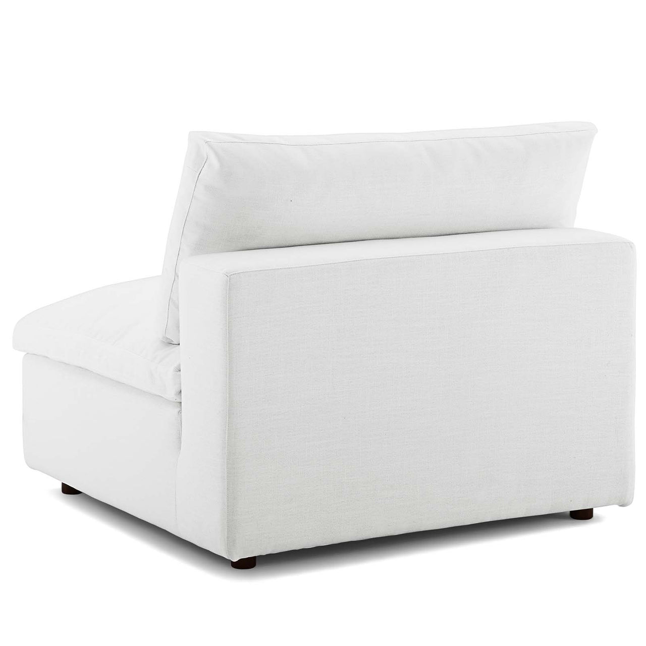 Angelic Cloudblend Armless Chair | Modular Sectional Component, White