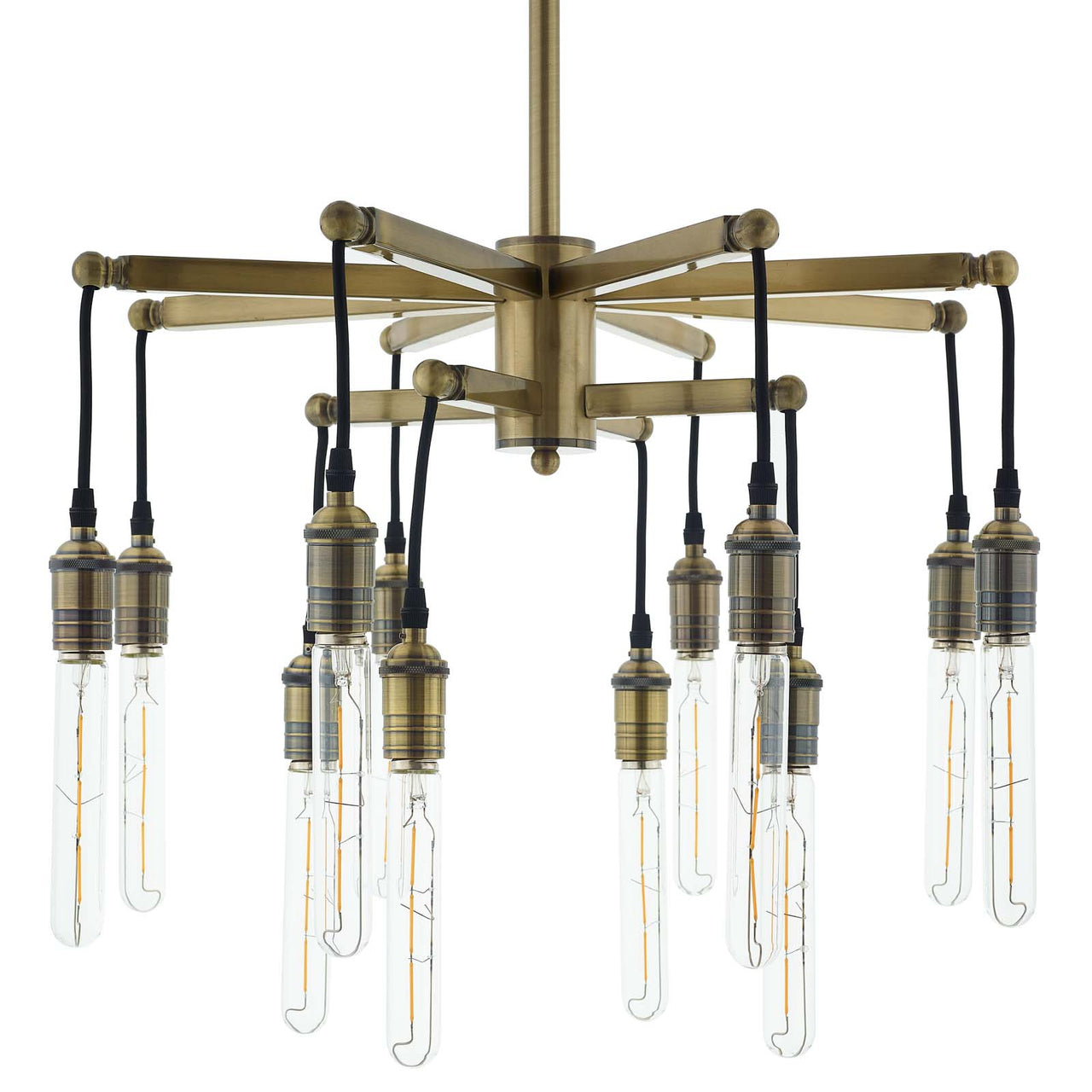 Resolve Antique Brass Ceiling Light Pendant Chandelier, Gold