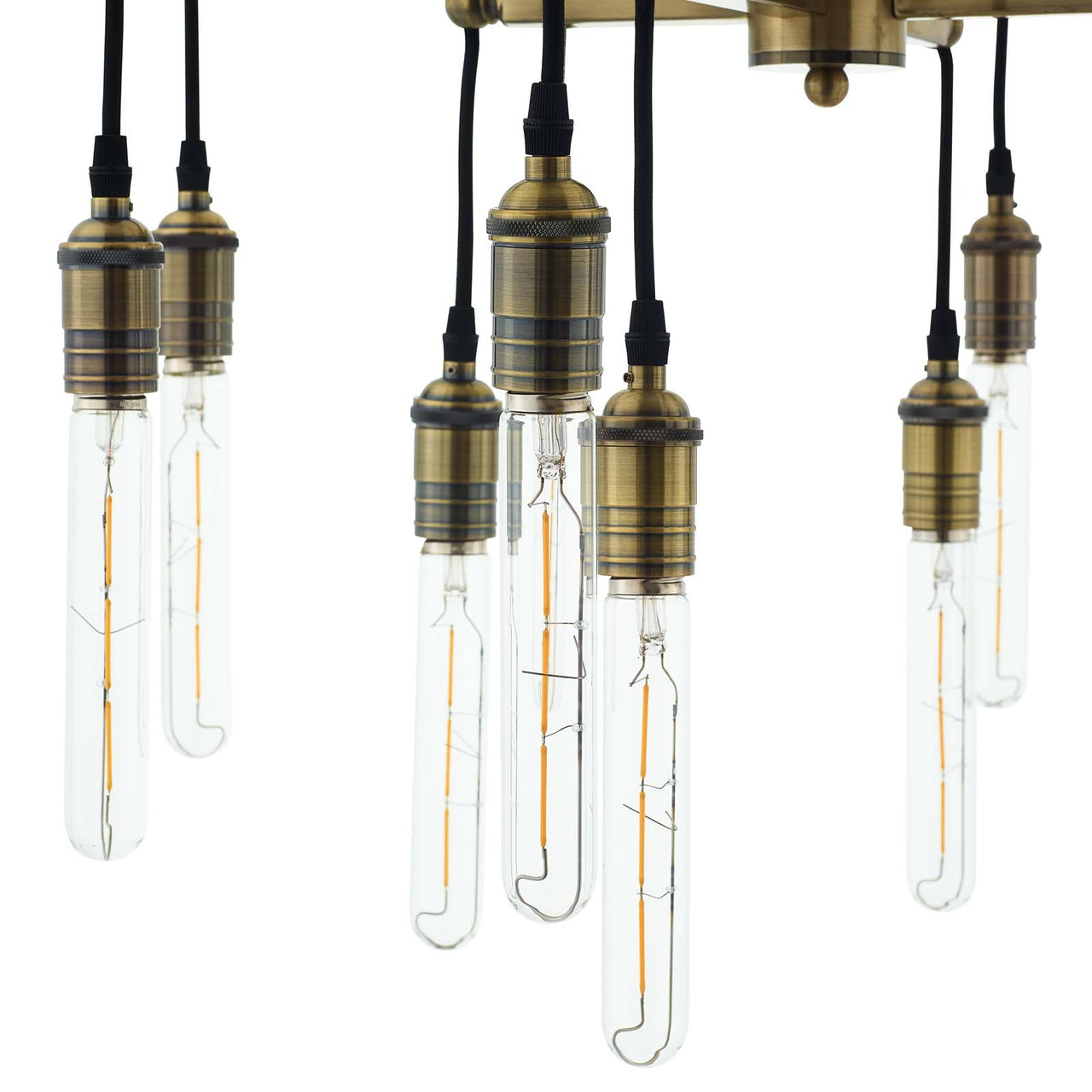Resolve Antique Brass Ceiling Light Pendant Chandelier, Gold